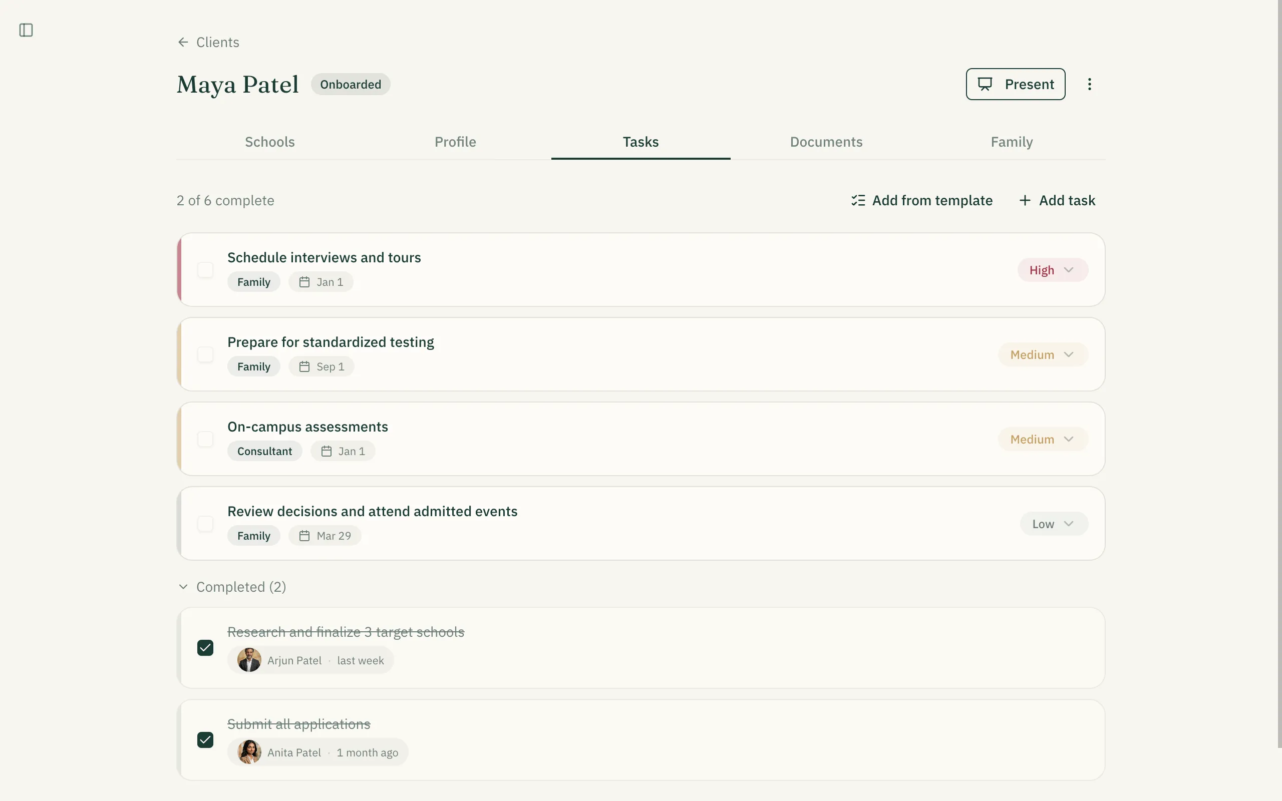 Task Tracking
